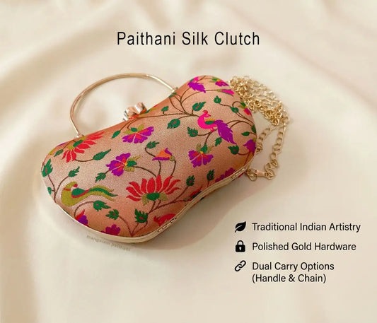 Designer Paithani clutch