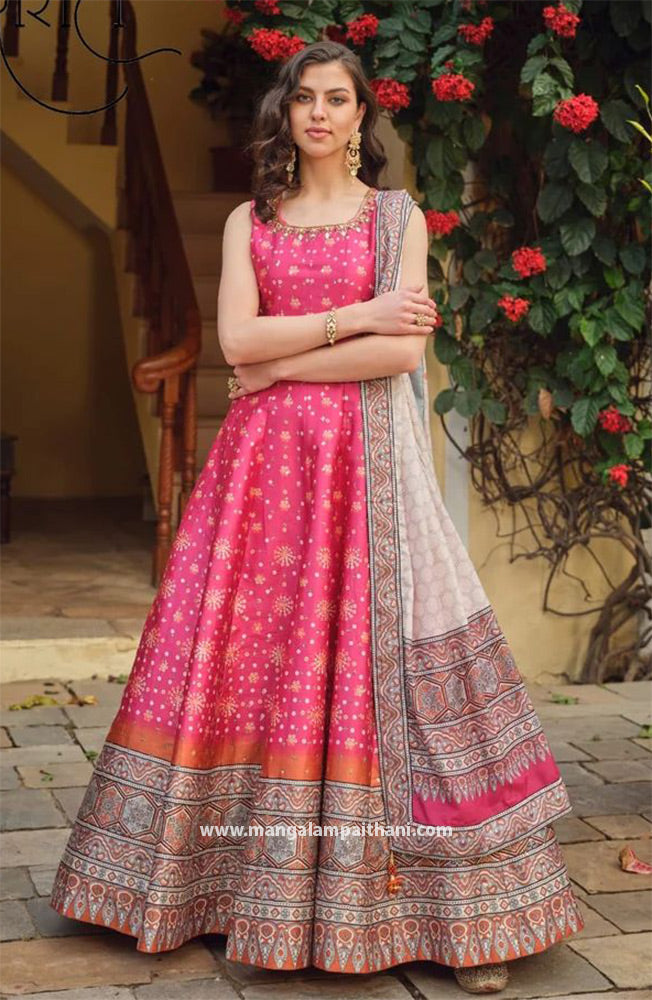 Patola Print Gown #05 – MangalamPaithani