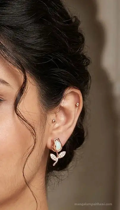 Stylish stud earrings
