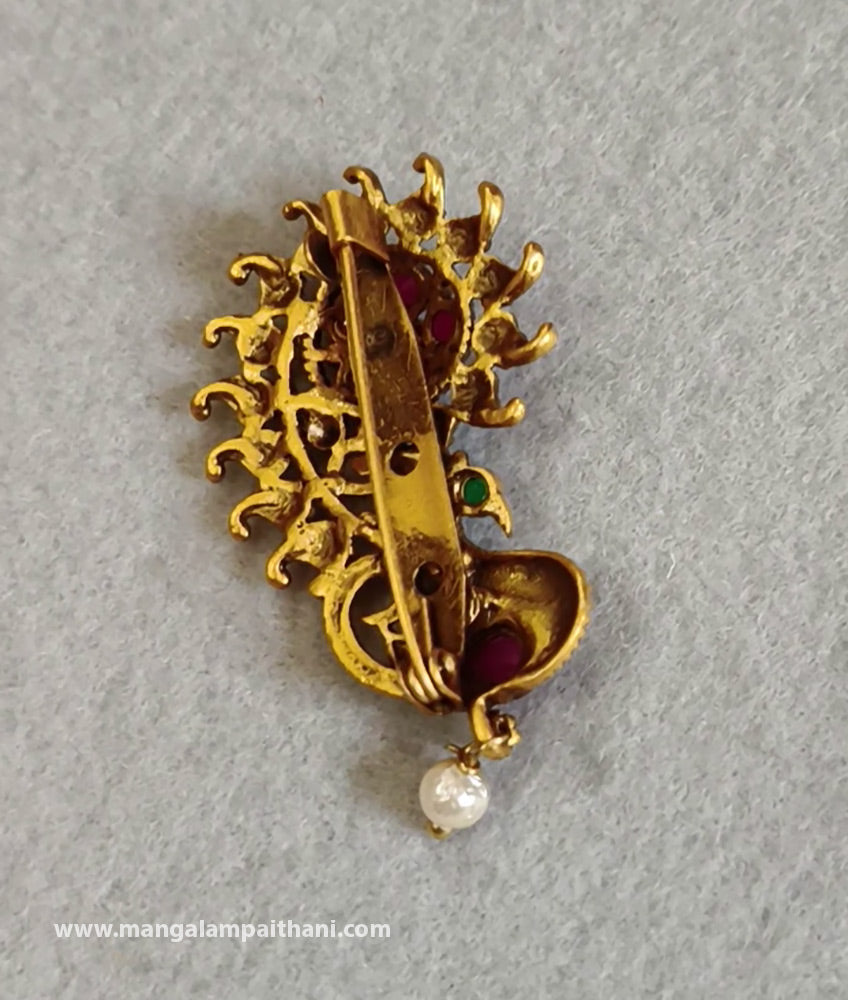 peacock earring