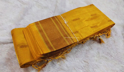 Yellow Silk Saree
