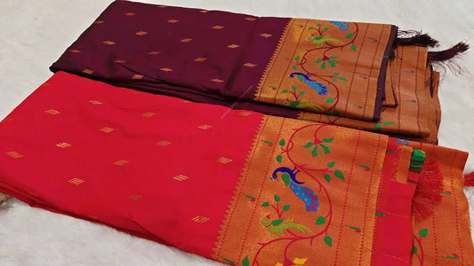 Crystal Design Silk Paithani