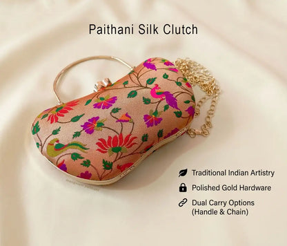 Designer Paithani clutch