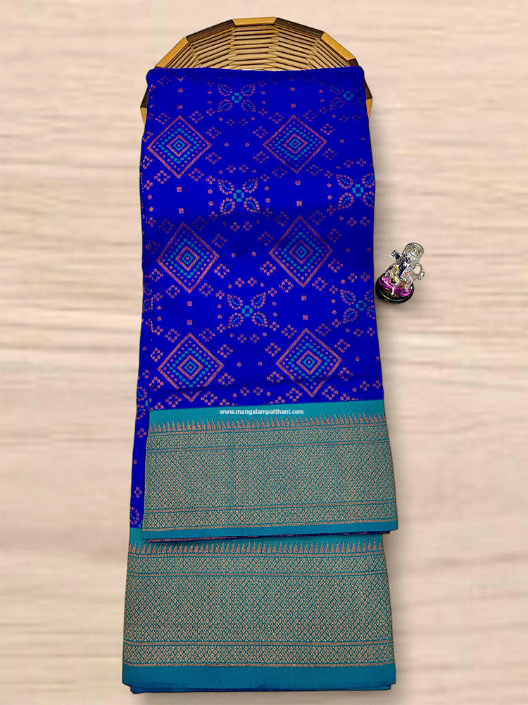 Beautiful Soft Silk Bandhani Paithani #02