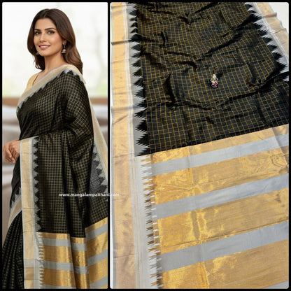 black saree