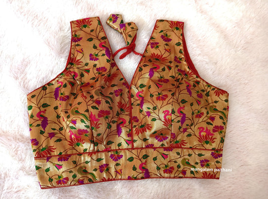 Golden Brocade Blouse