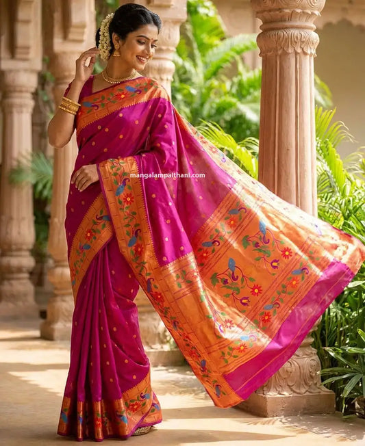 brocade paithani saree