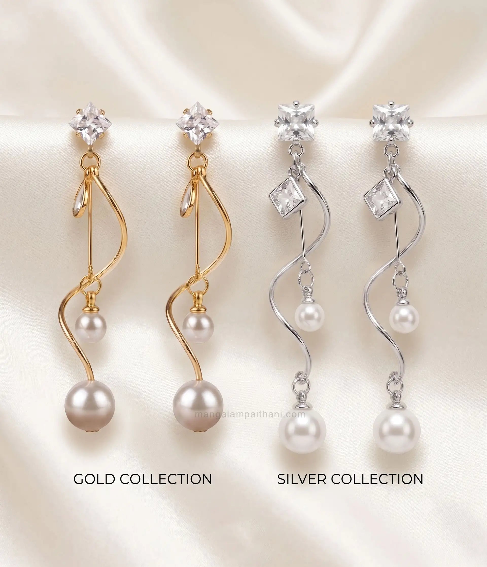 pearl drop earrings combo