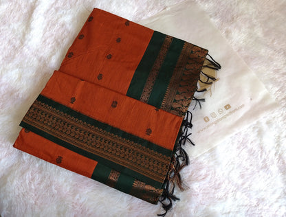 mangalam paithani cotton gadwal saree