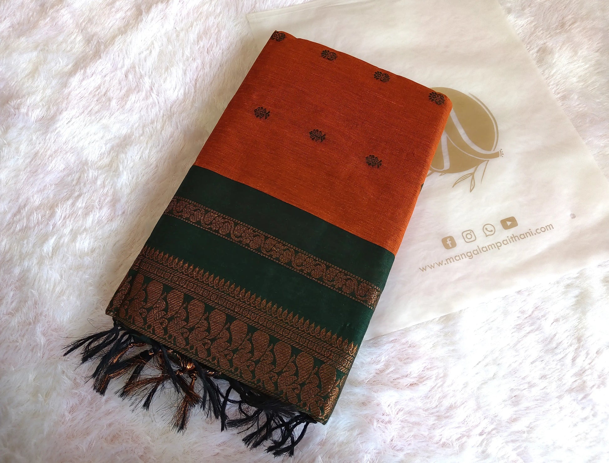 cotton gadwal saree traditional wear for womens