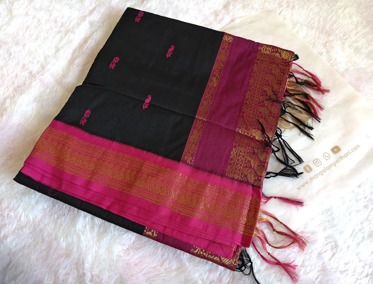 cotton gadwal paithani saree mangalam paithani
