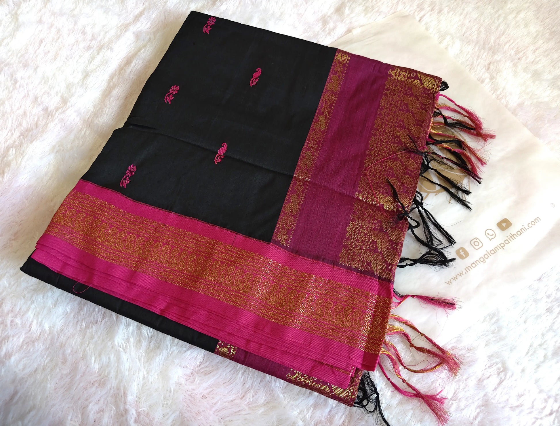 cotton gadwal paithani saree mangalam paithani