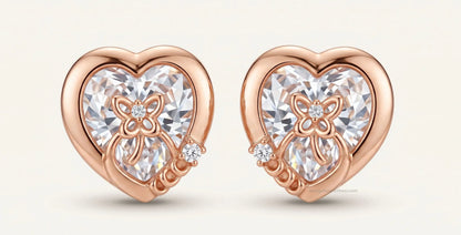 Fashion jewelry rose gold earrings