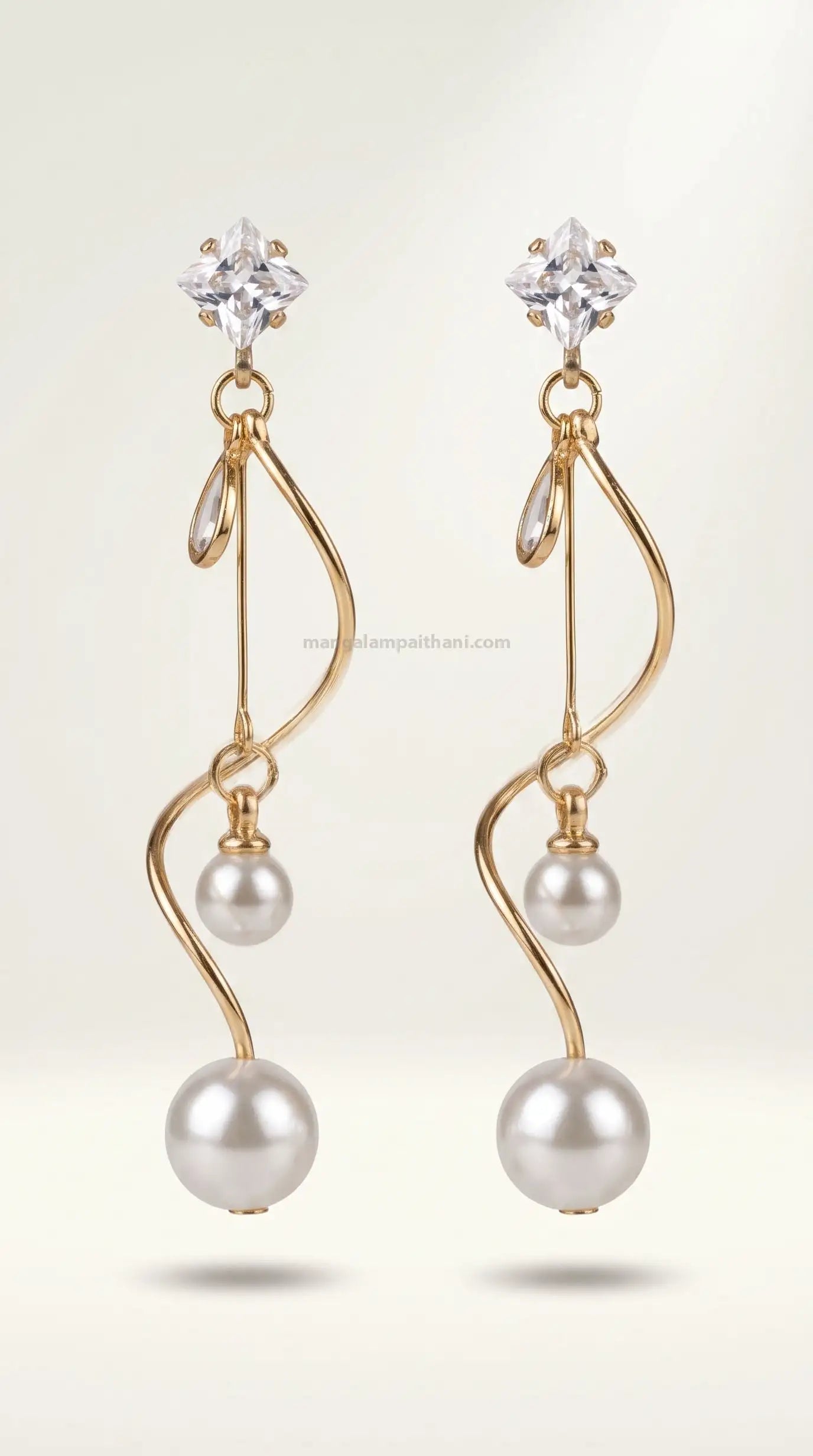 pearl drop earrings for women