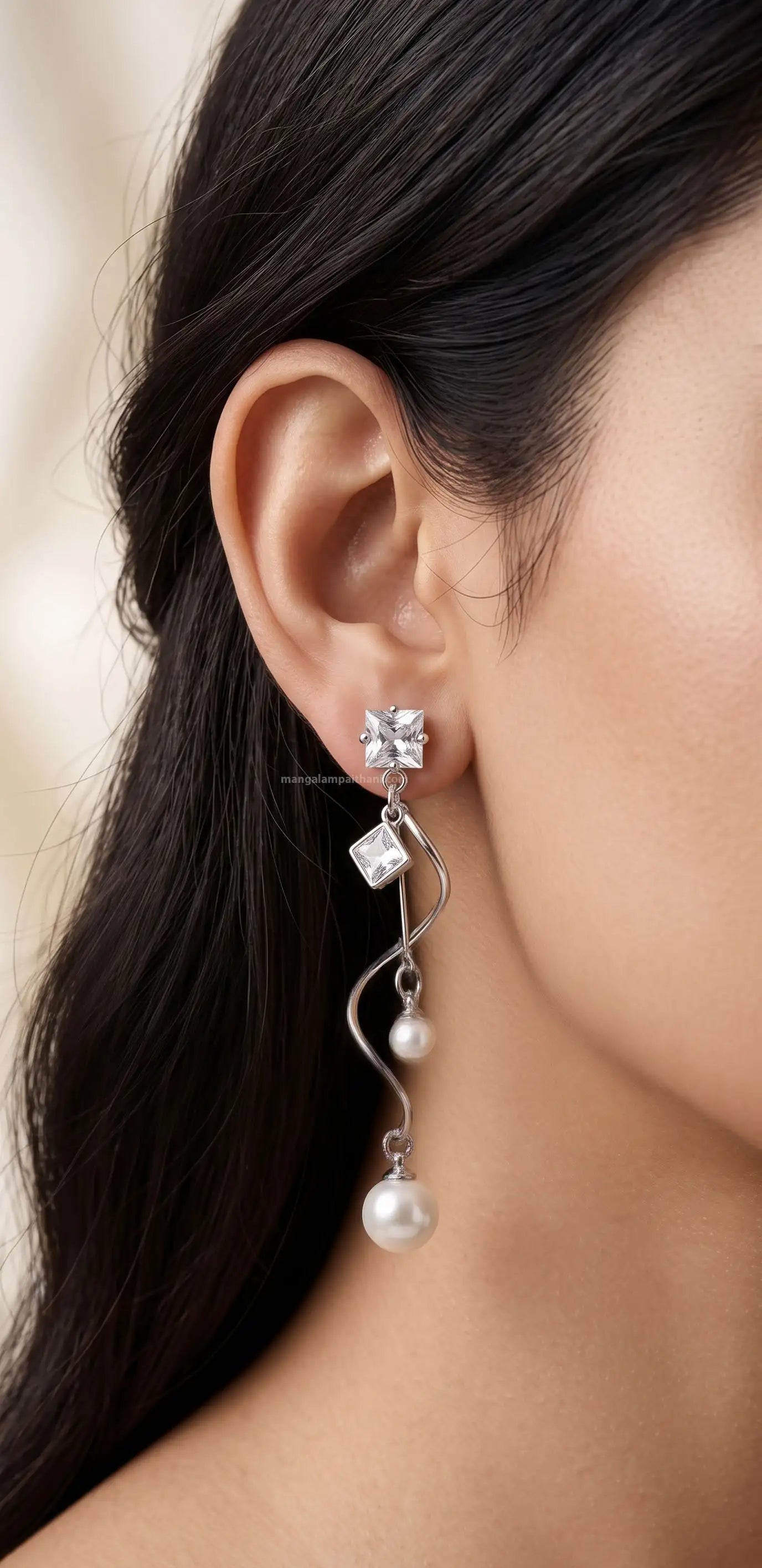Crystal stud earrings