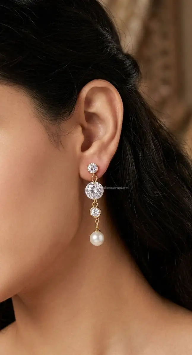 zircon stone earrings