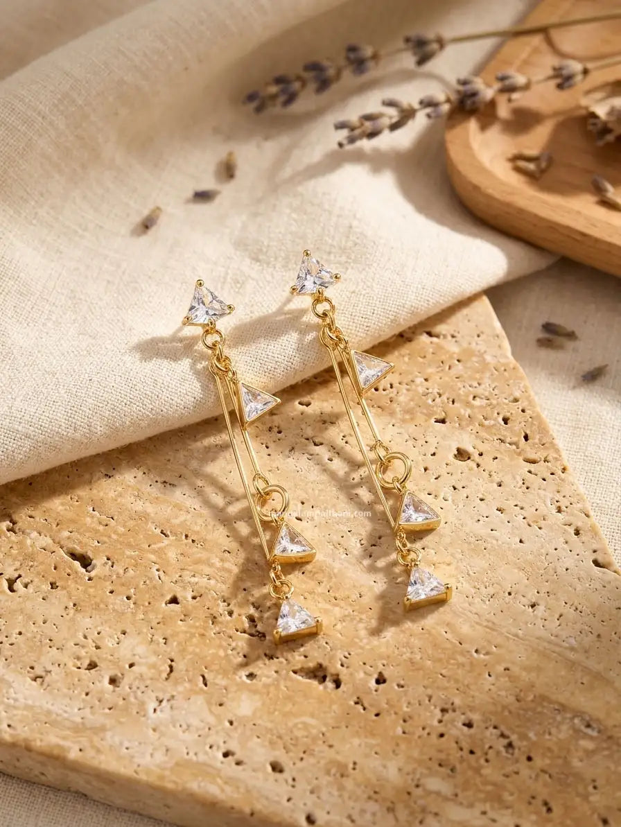 Gold plated earrings
