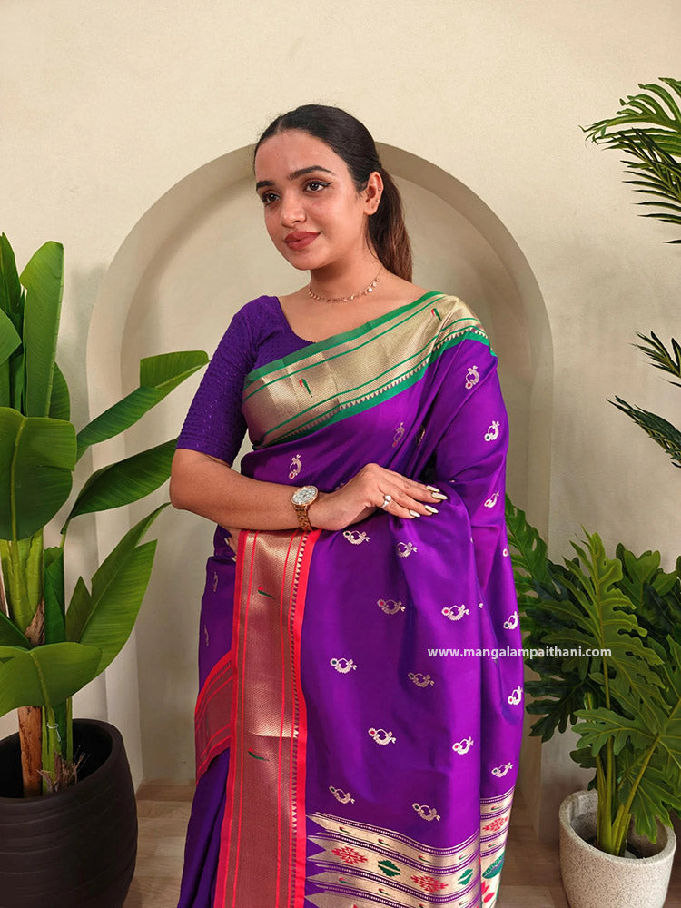 ganga jamuna paithani saree