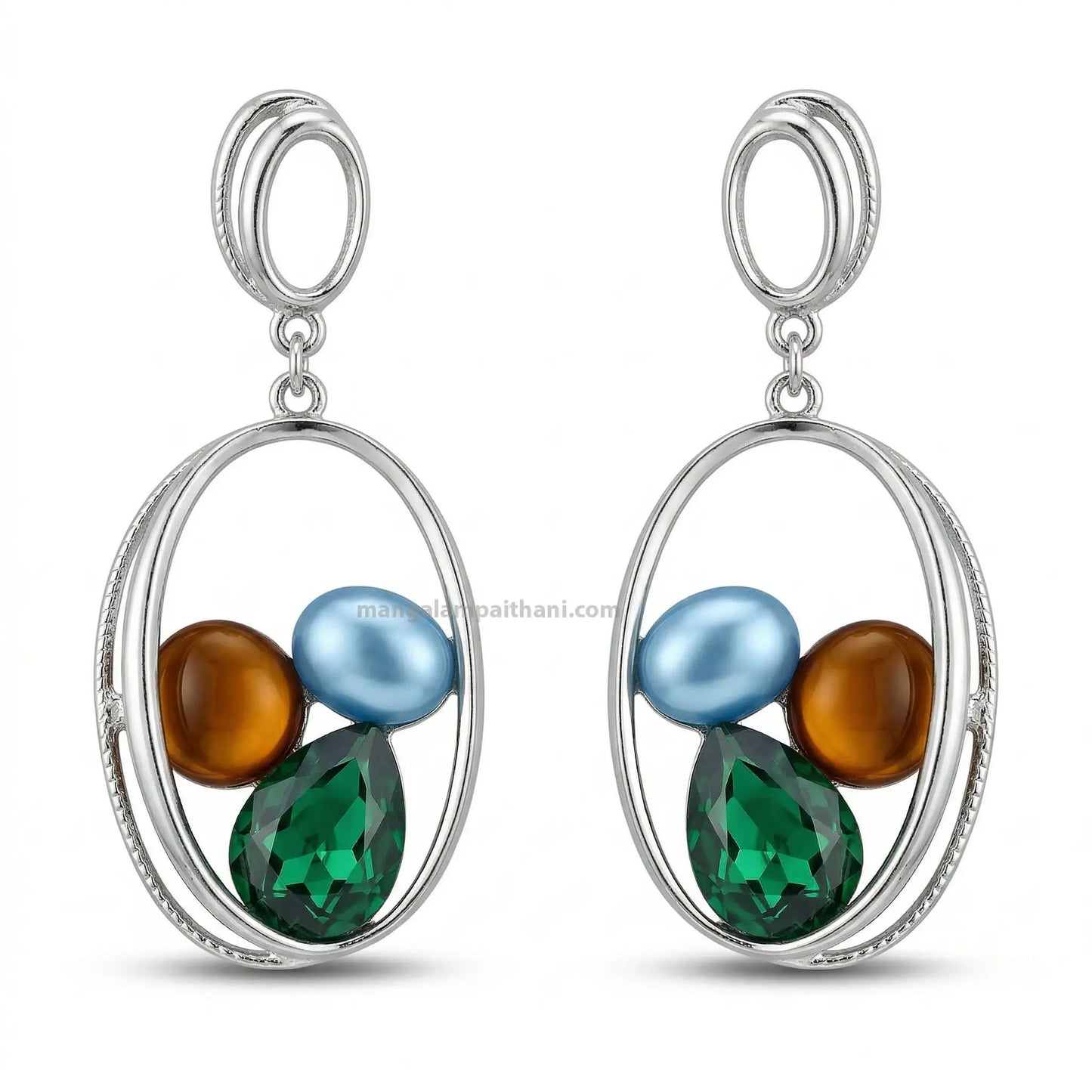 Lightweight pastel drop earrings