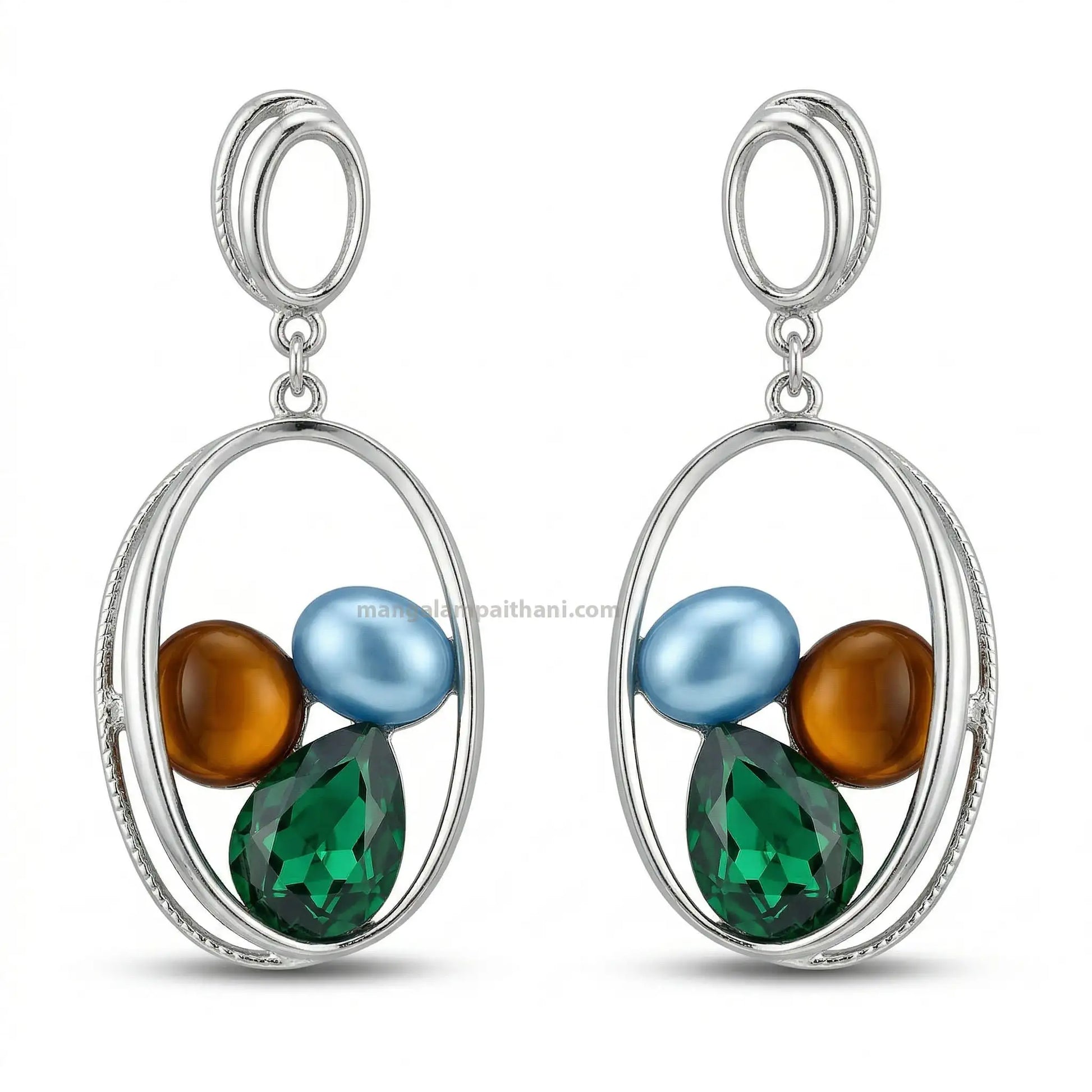 Lightweight pastel drop earrings