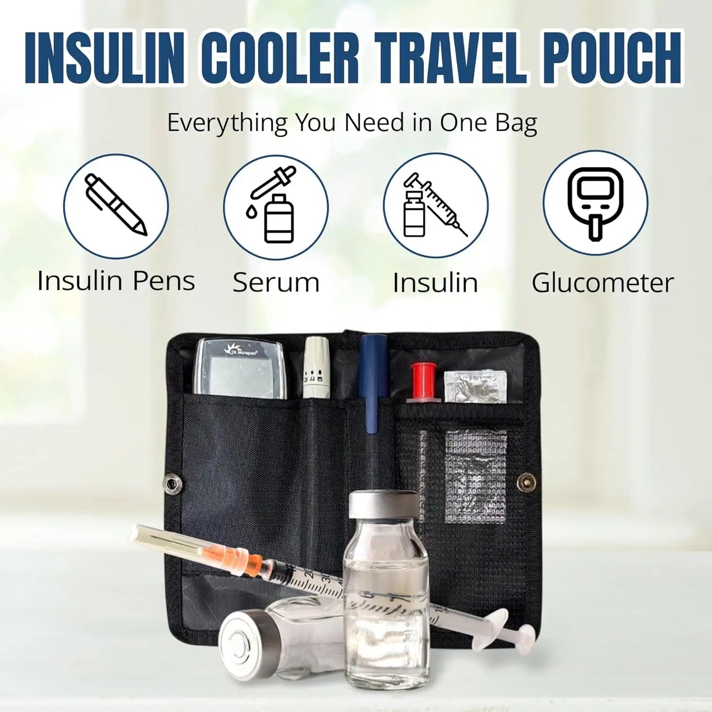 insulin cooler travel pouch
