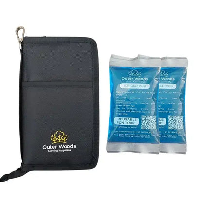 outer woods insulin cooling case with cooling gel pack mangalam paithani personel care
