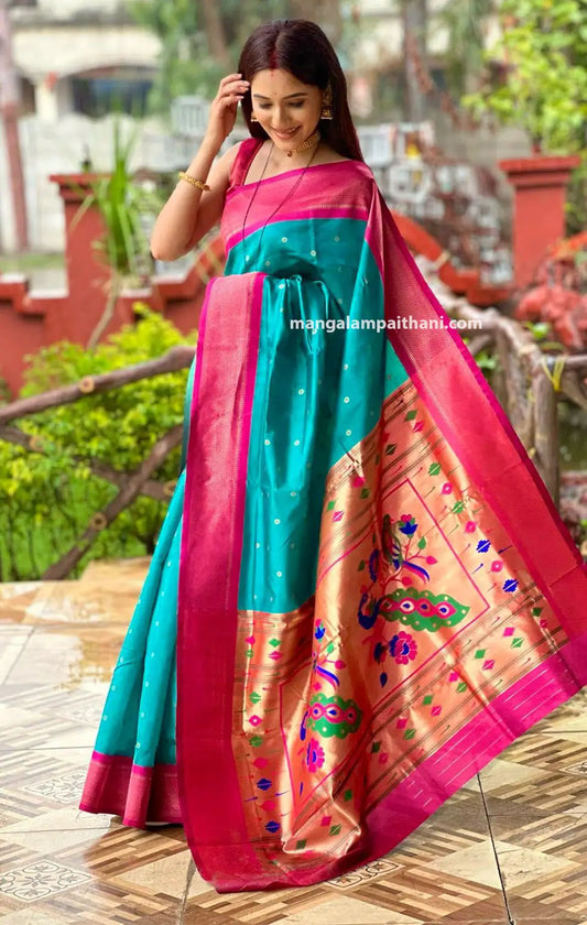 traditional paithani silk saree mangalam paithani