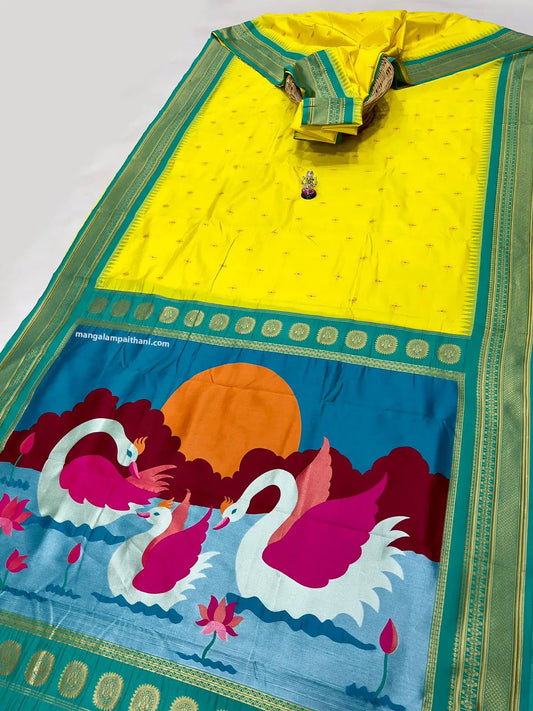 kadiyal paithani saree, mangalam paithani saree