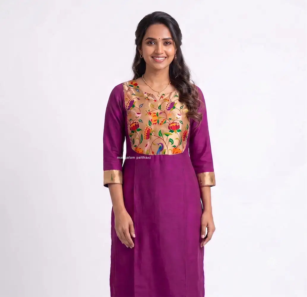 Paithani Kurti | Traditional Designer Kurti