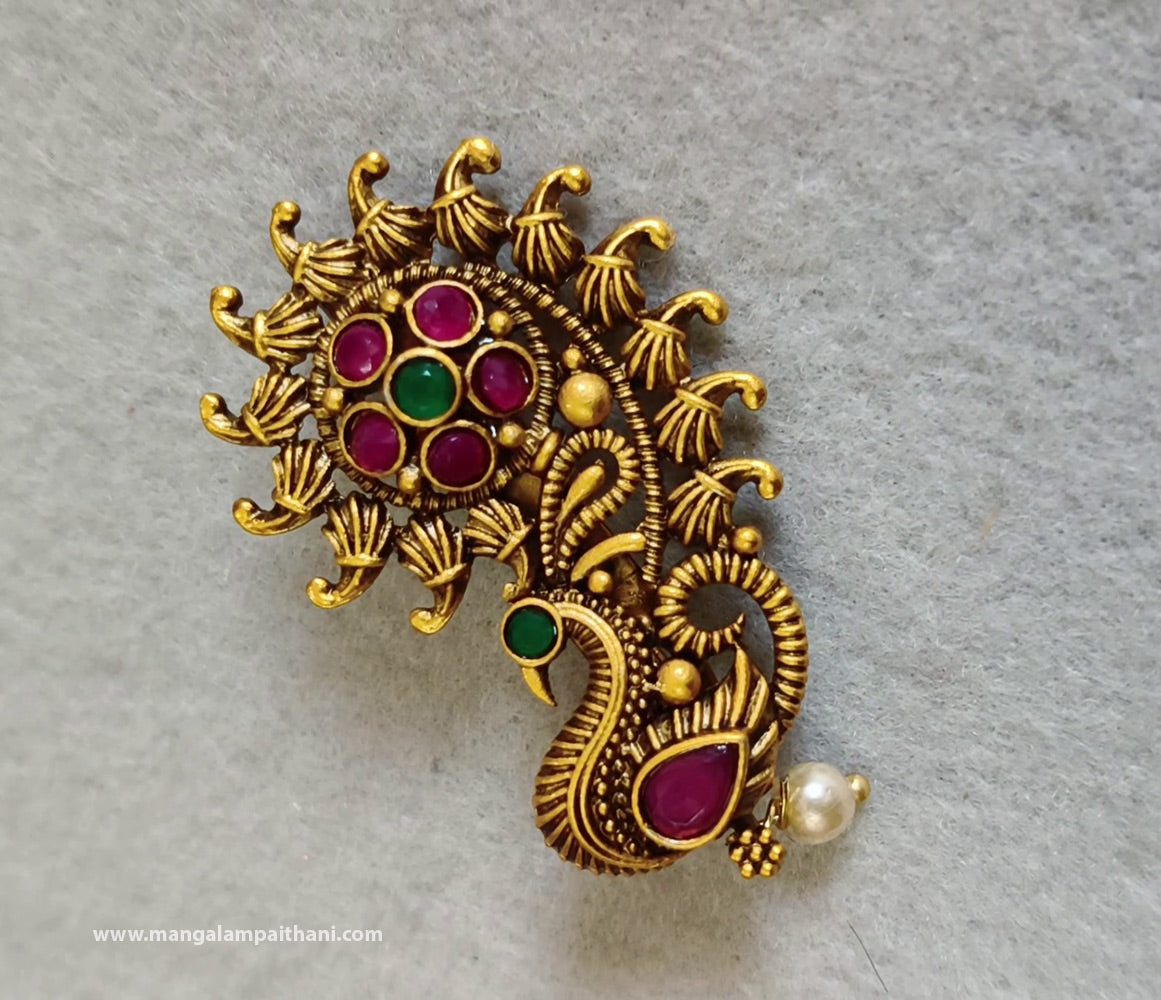 peacock earring