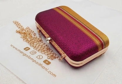 Magenta Khun Clutch Bag