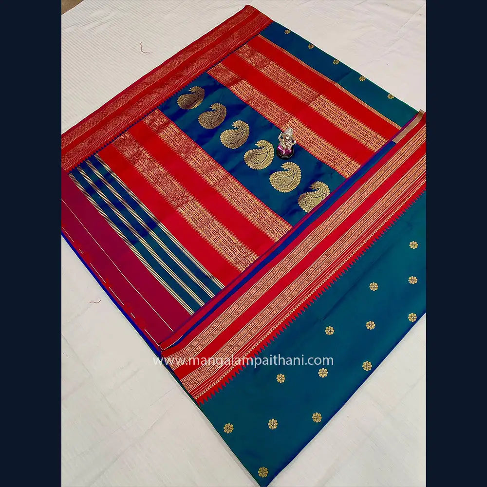Narayan Peth Semi Silk Paithani #01