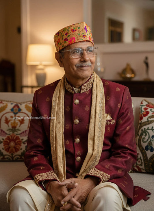 paithani topi mangalam paithani