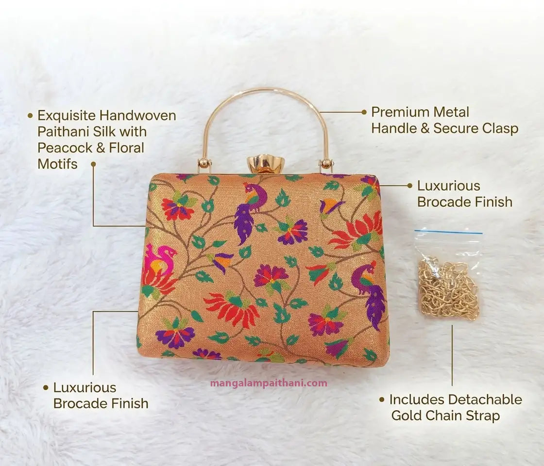 Stylish traditional party wear clutch bag
