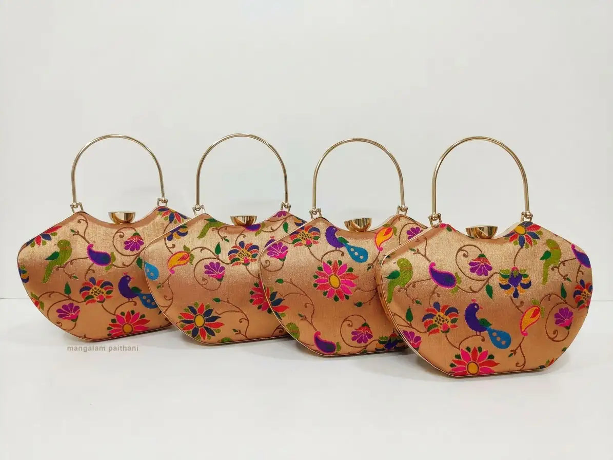 Paithani Diamond Clutch