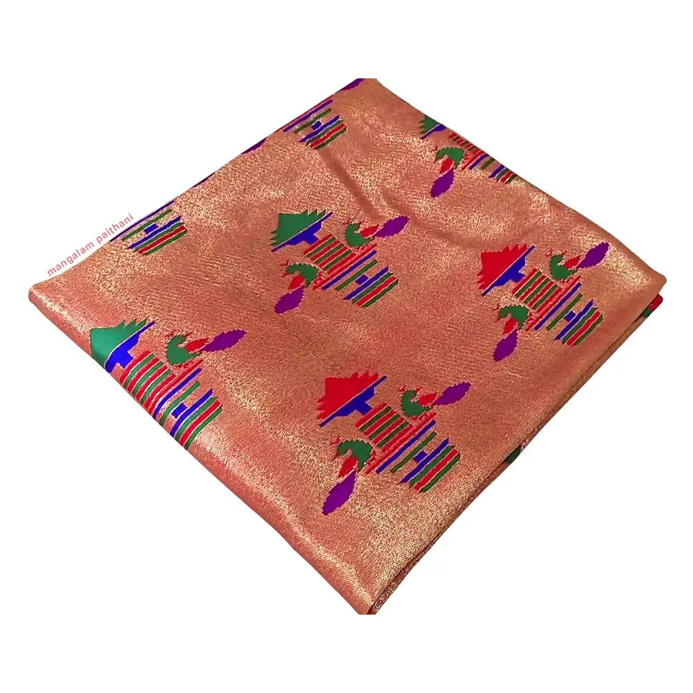 mangalam paithani blouse piece