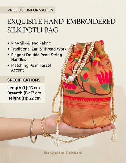 Golden potli bag