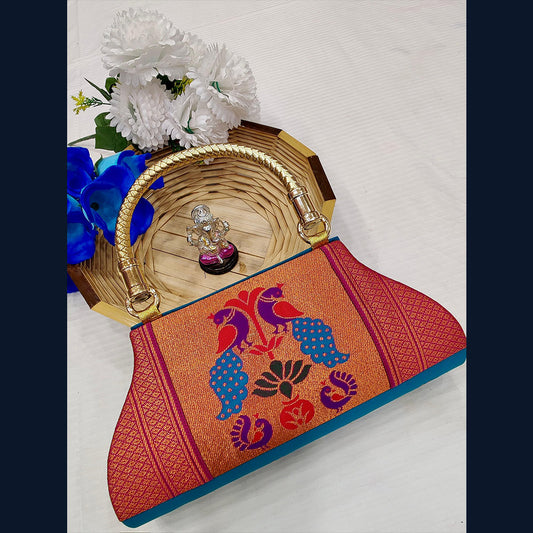 paithani purse