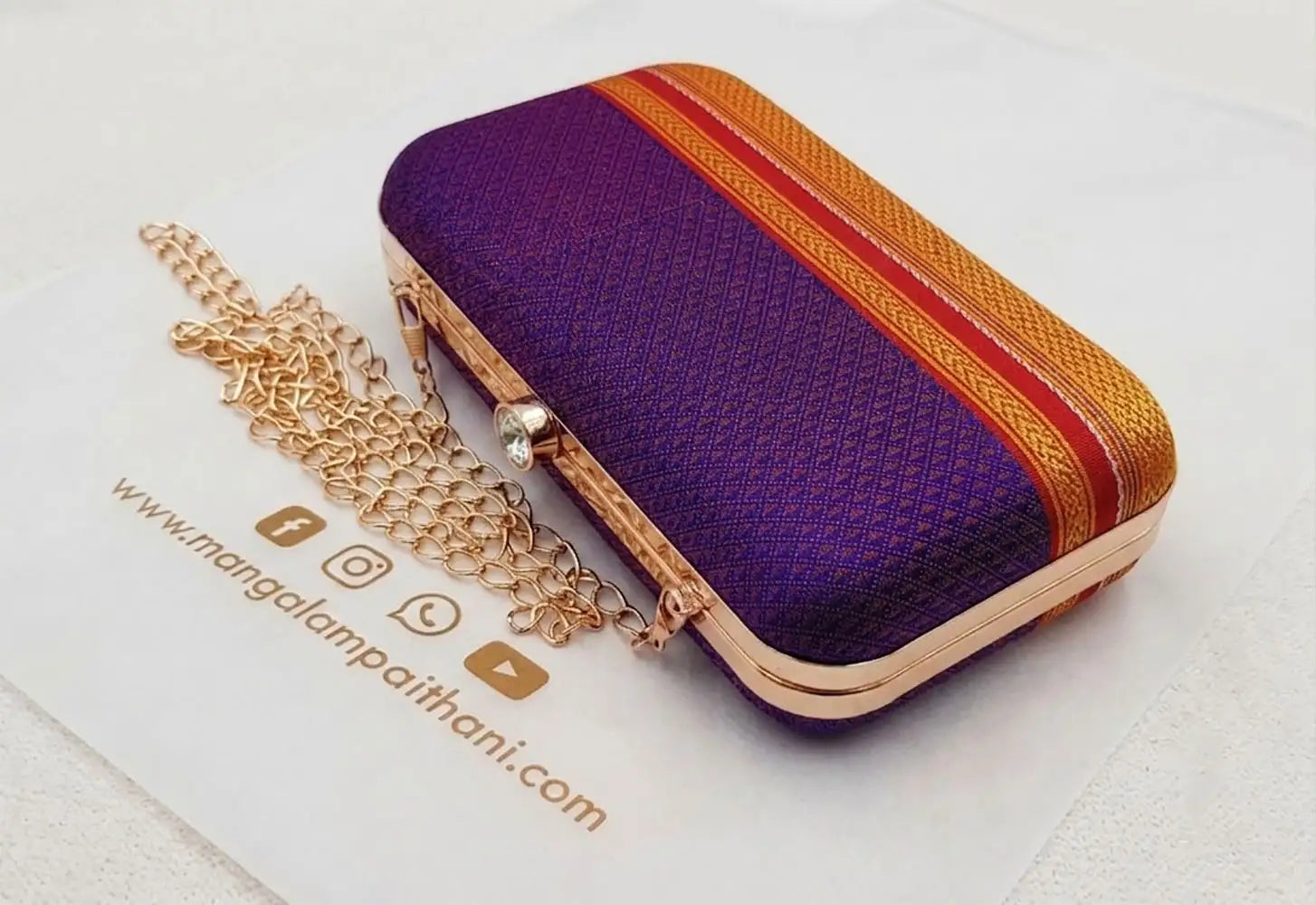 Purple Khun Clutch Purse