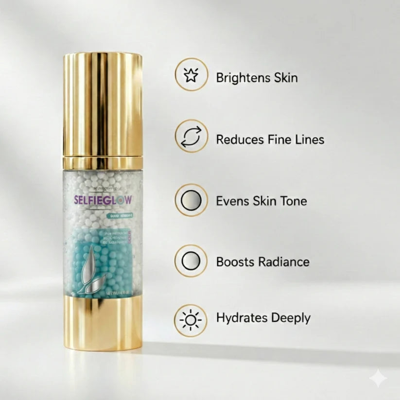 selfieglow Skincare serum brightens skin