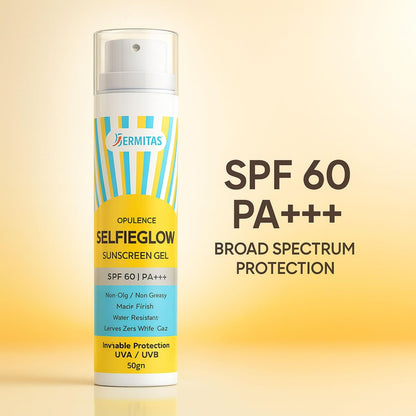 spf60 pa+++ sunscreen gel selfieglow