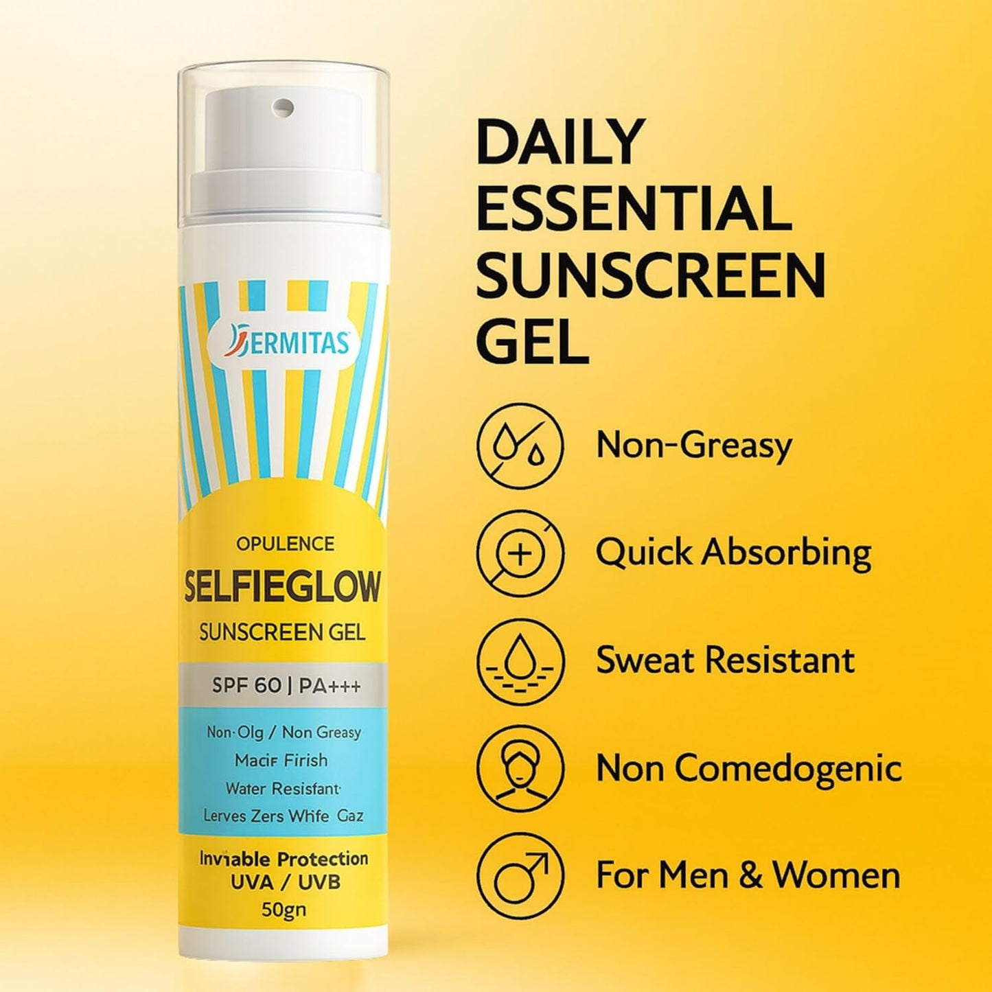 sunscreen gel spf60 ++