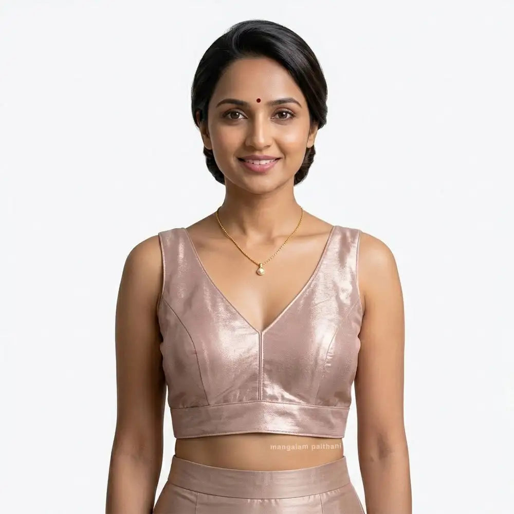 Rose Gold Designer Blouse