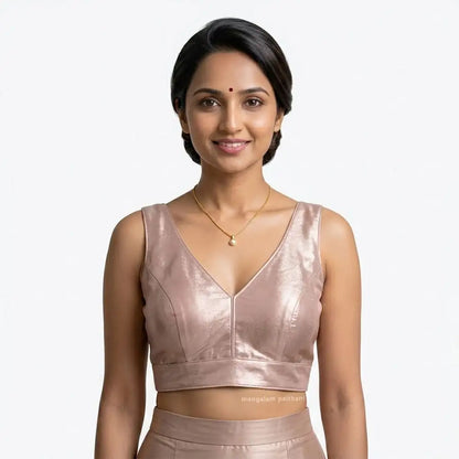 Rose Gold Designer Blouse
