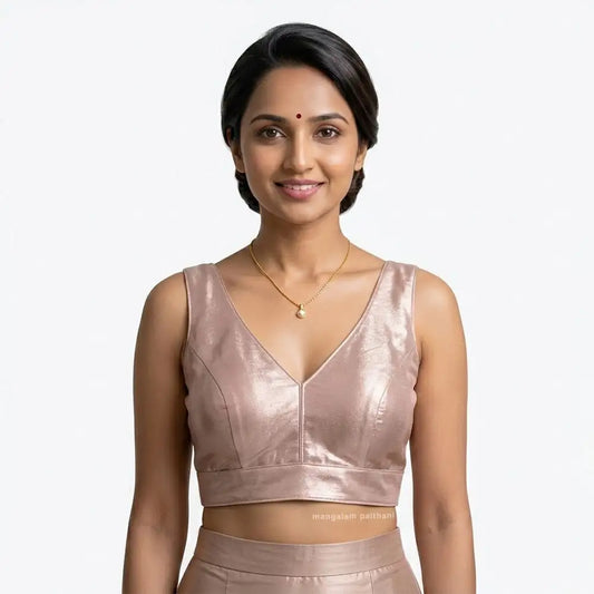 Rose Gold Designer Blouse