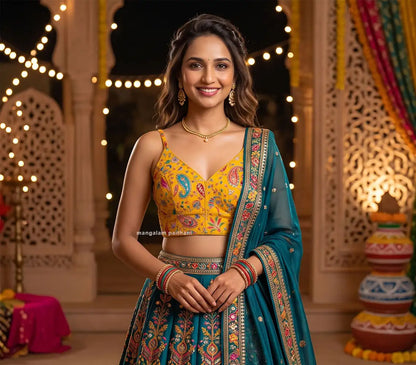 yellow embroidered blouse