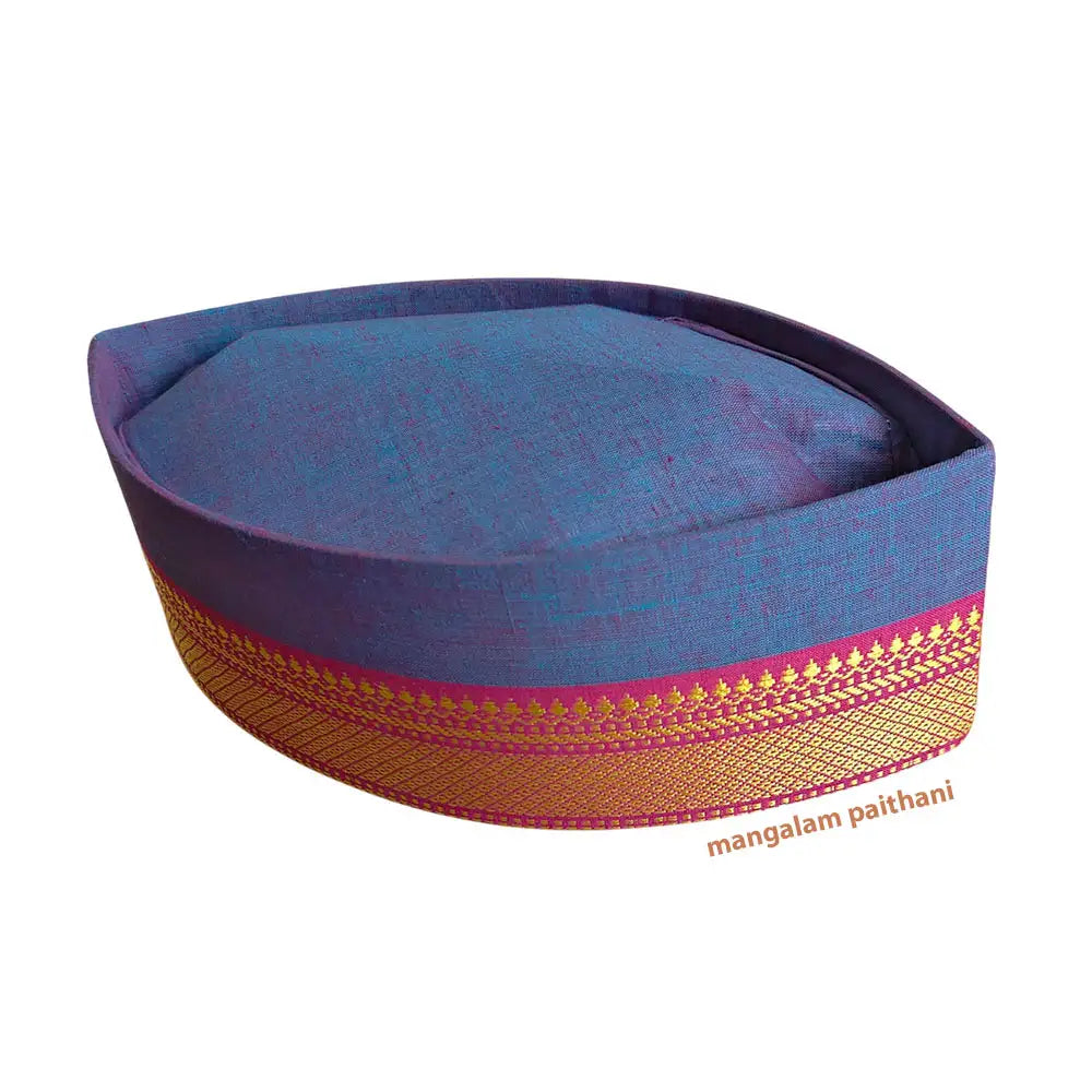 traditional nehru cap blue color
