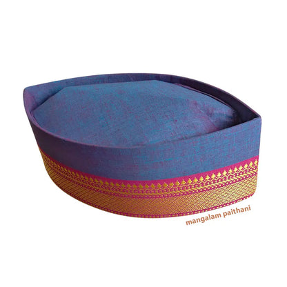 traditional nehru cap blue color