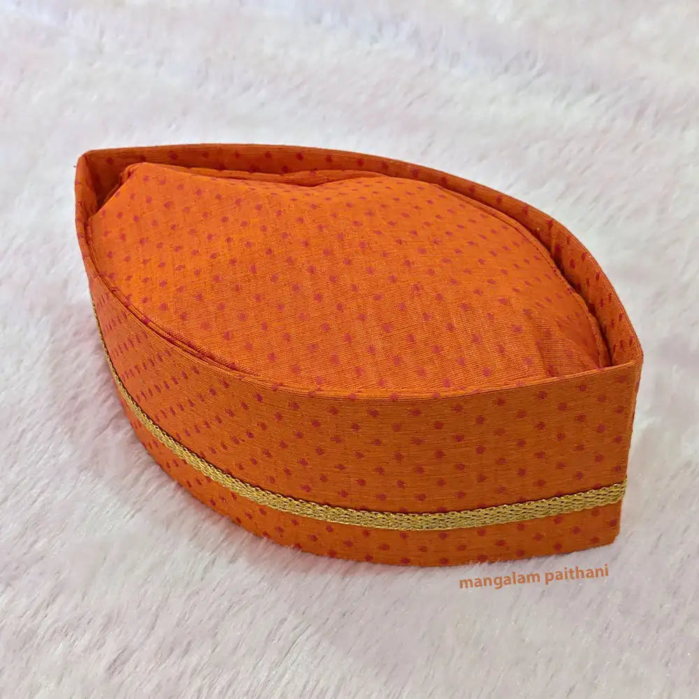 khadi gandhi topi orange