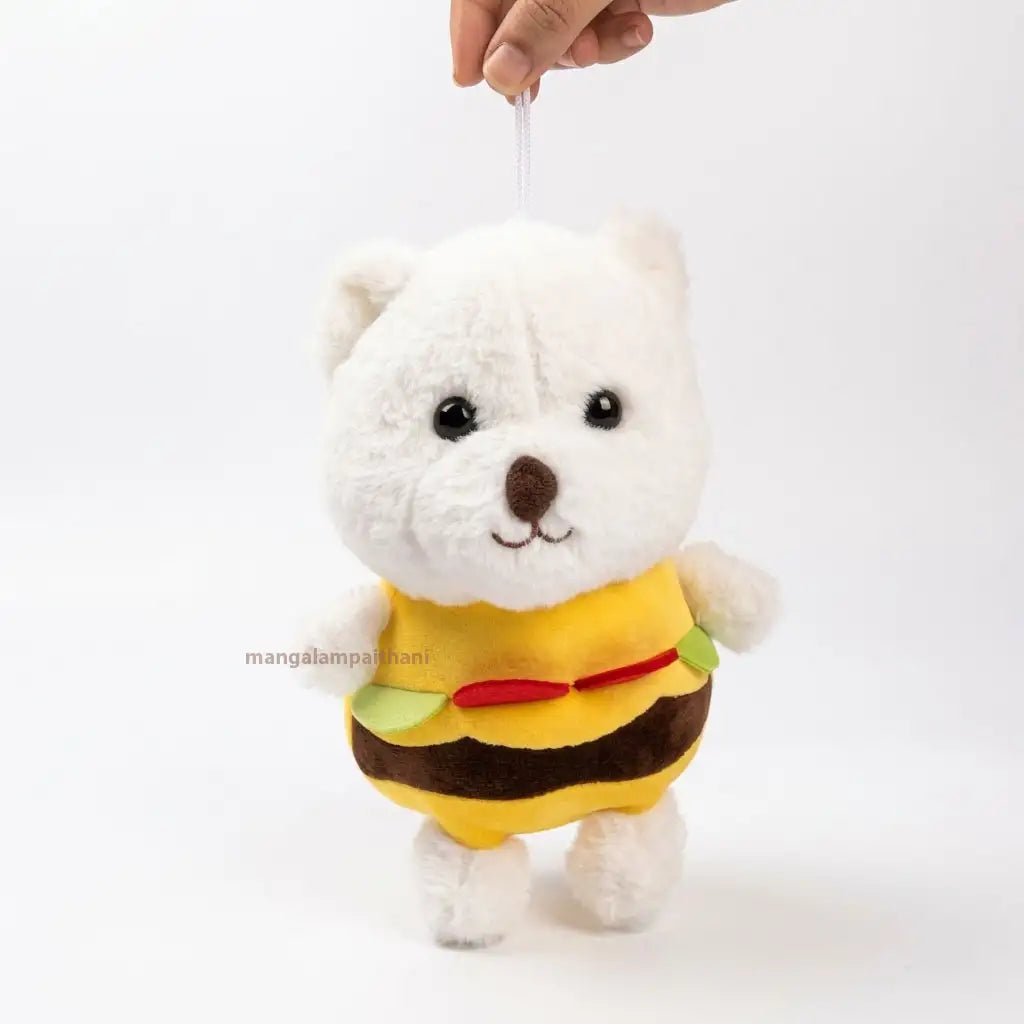 Cute Bee Bear Burger Plush Toy